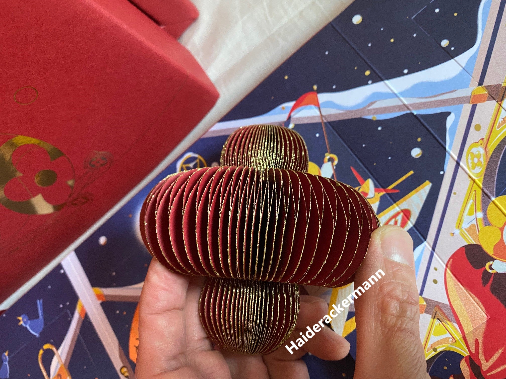 Louis Vuitton 2023 Christmas ornament calendar with trunk design