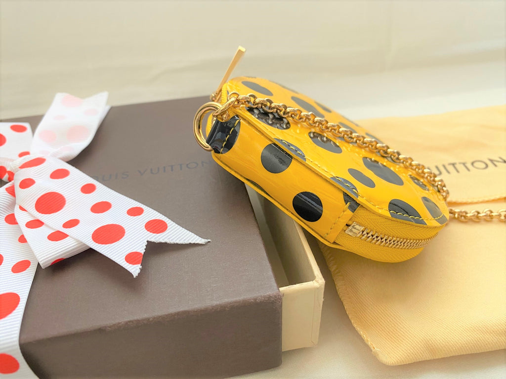 Louis Vuitton X Yayoi Kusama 2012 capsule collection polka dots coins purse
