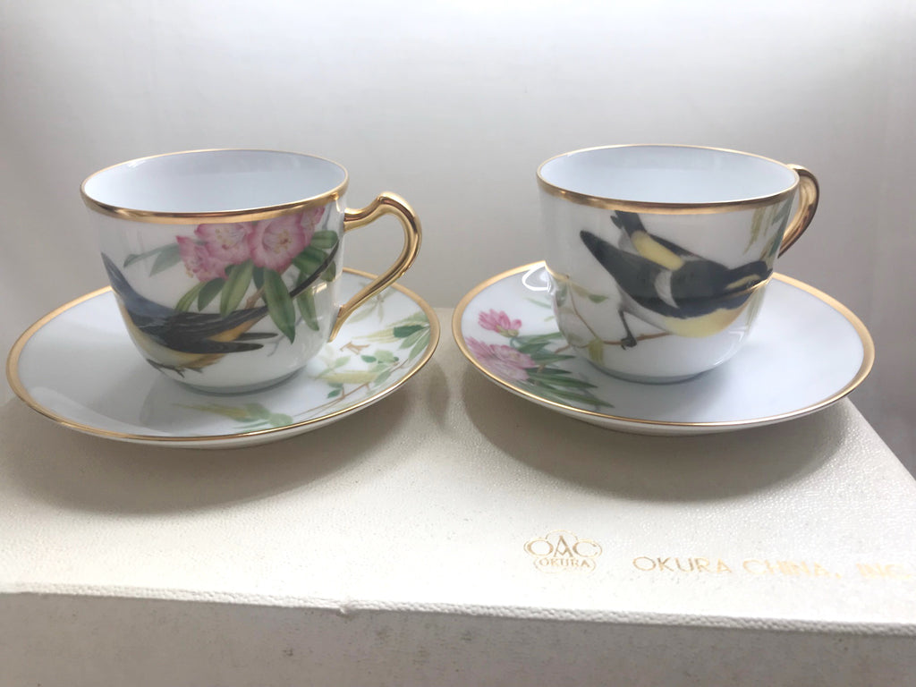 Louis Vuitton 2007 Nagoya store opening X Okura China porcelain tea cups box set