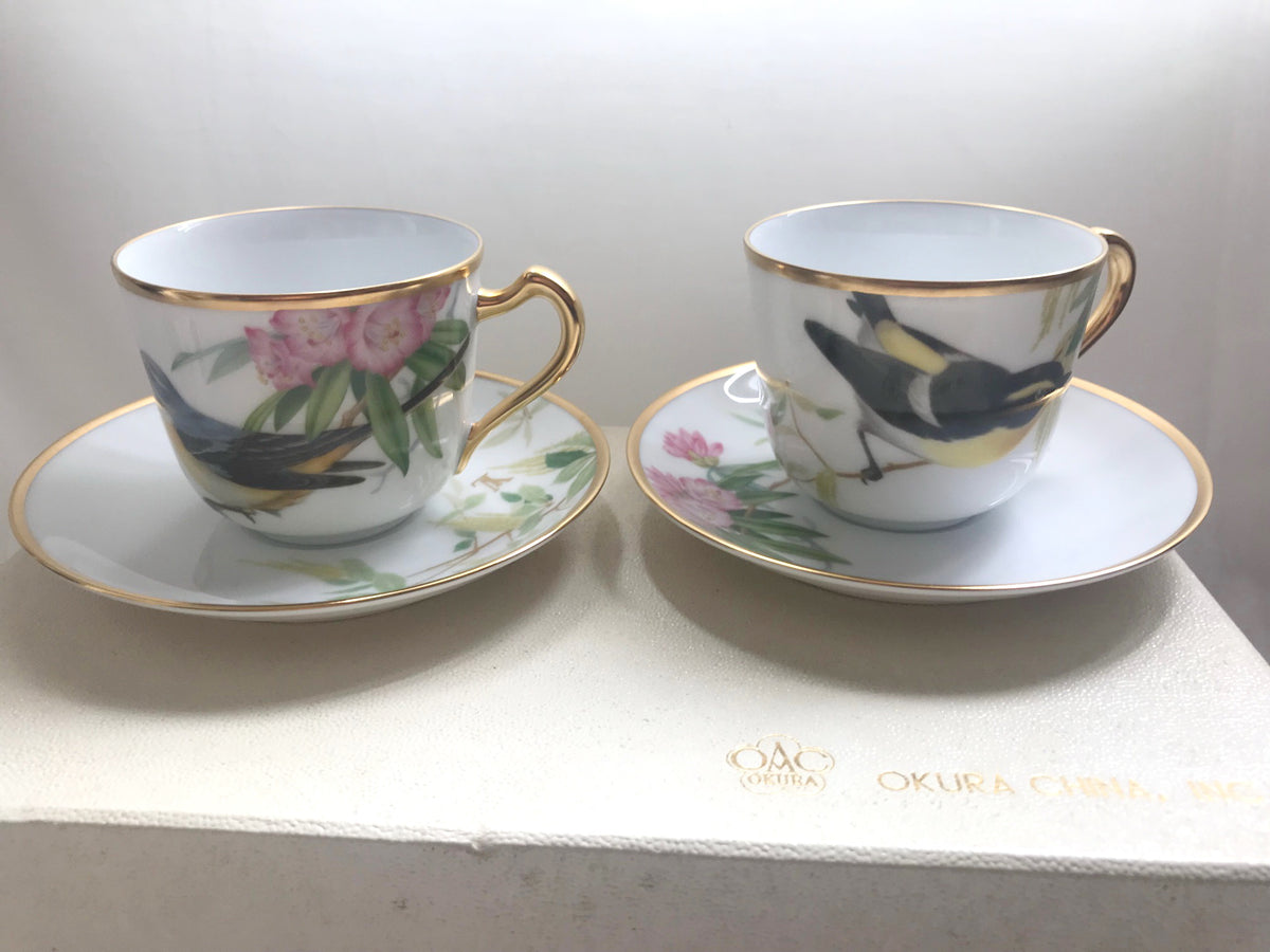 Louis Vuitton 2007 Nagoya store opening X Okura China porcelain tea cups box set