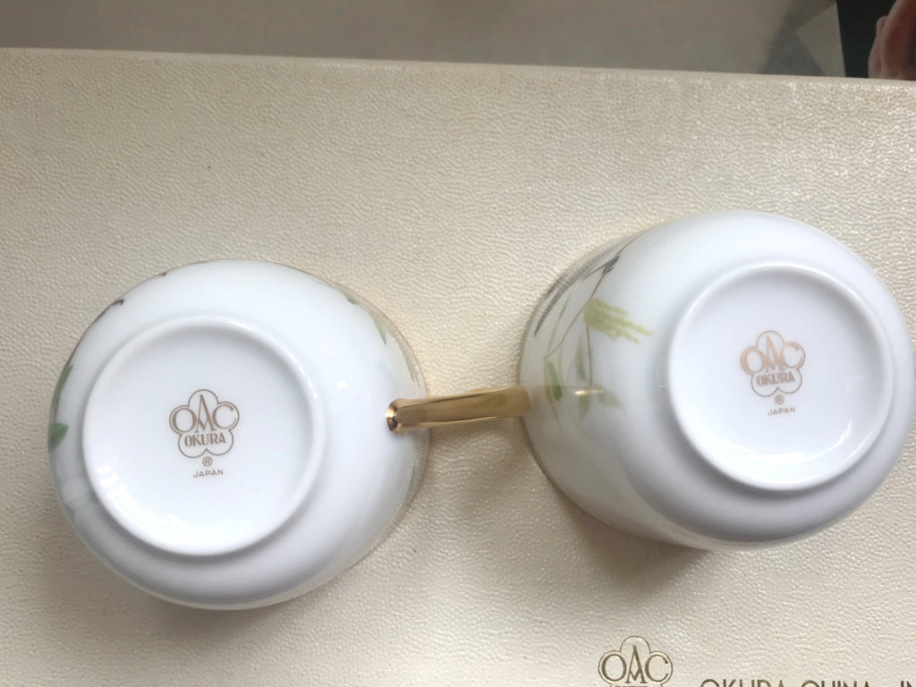 Louis Vuitton 2007 Nagoya store opening X Okura China porcelain tea cups box set