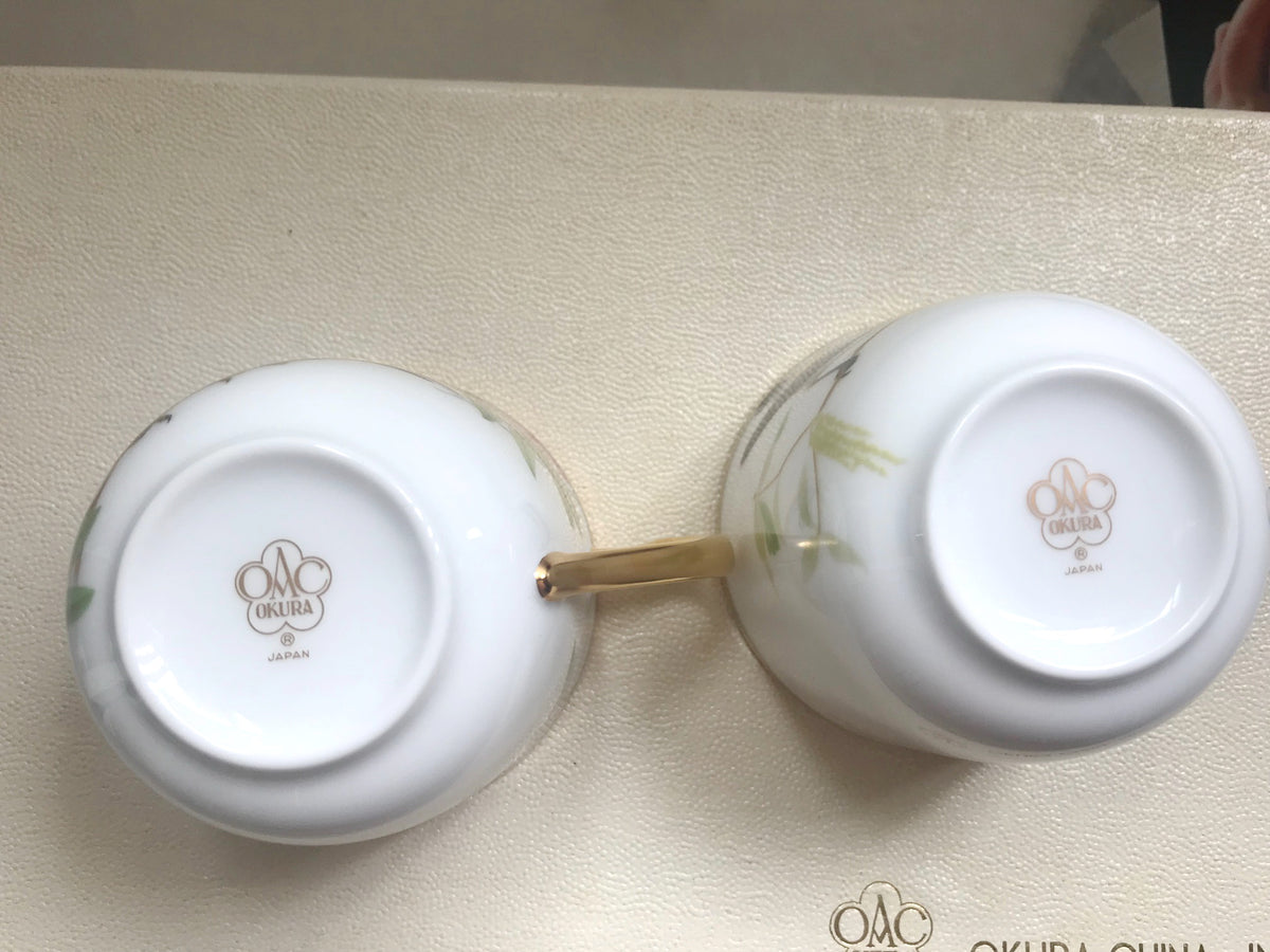 Louis Vuitton 2007 Nagoya store opening X Okura China porcelain tea cups box set