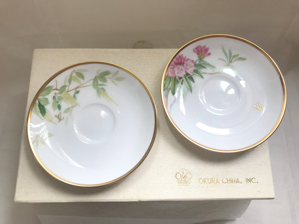 Louis Vuitton 2007 Nagoya store opening X Okura China porcelain tea cups box set