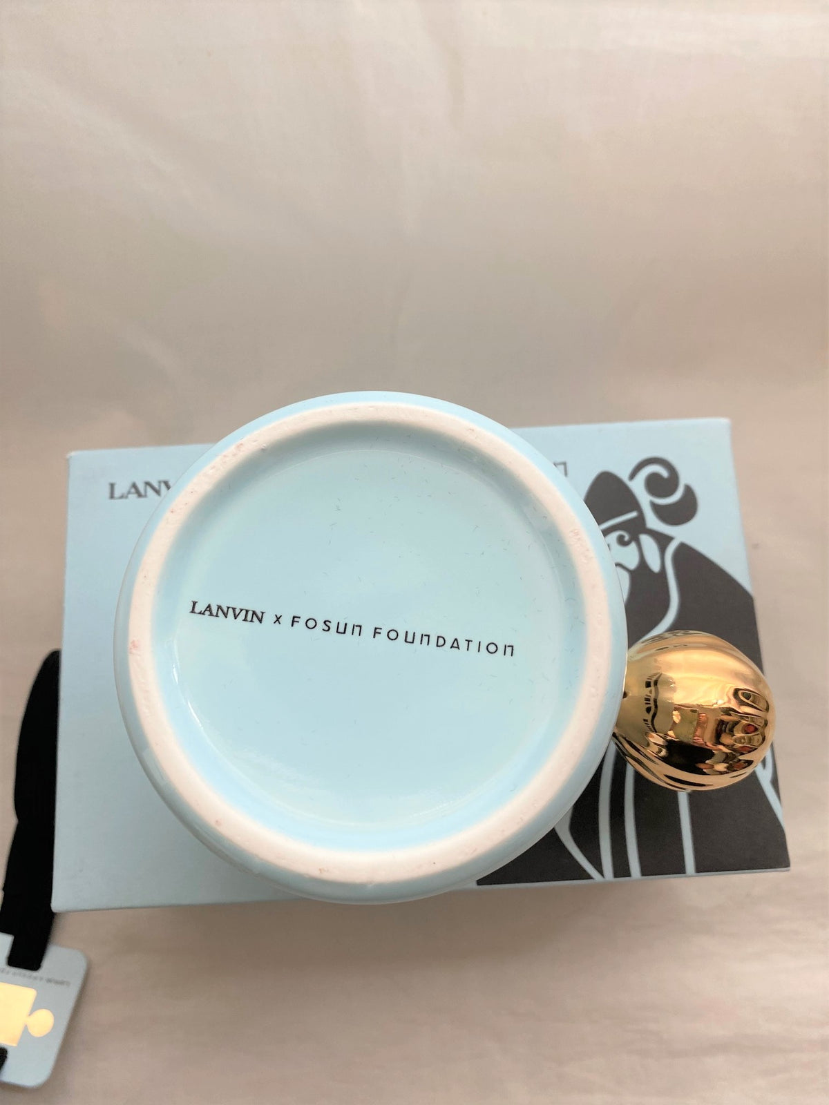 Lanvin 2020 iconic mother & daughter logo ceramic coffee mug