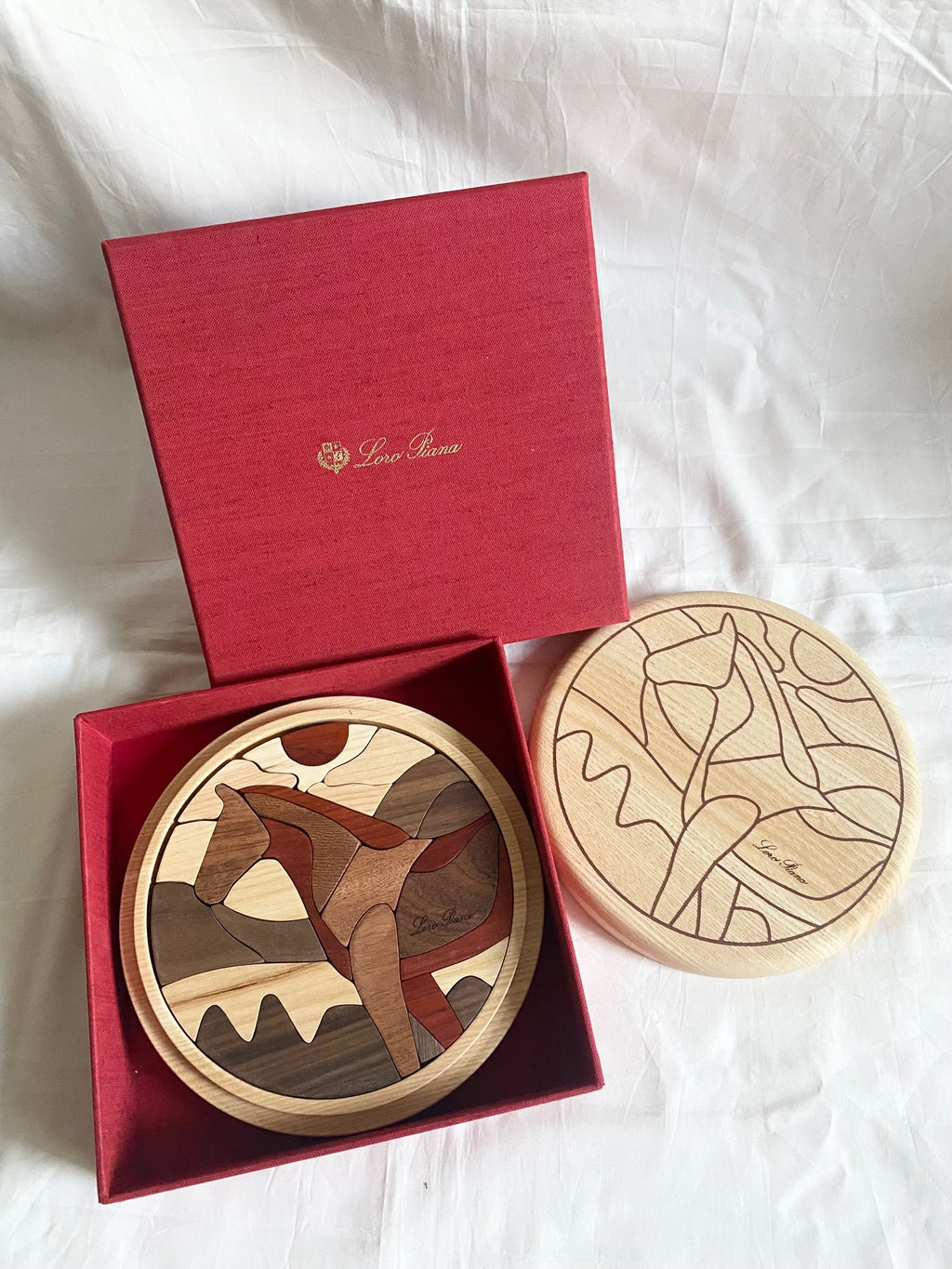 Loro Piana 2026 Chinese New Year wooden horse puzzle game