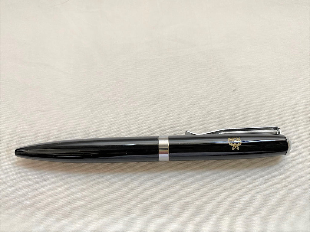 MCM notepad with visetos monogram leather holder & ballpoint pen