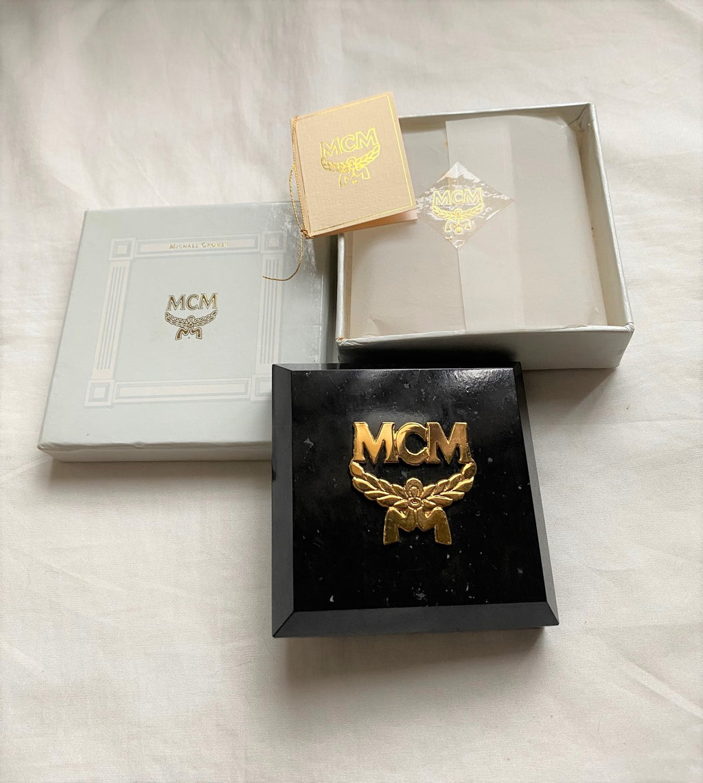 MCM vintage Hong Kong limited marble paperweight