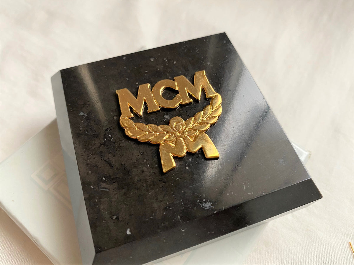 MCM vintage Hong Kong limited marble paperweight