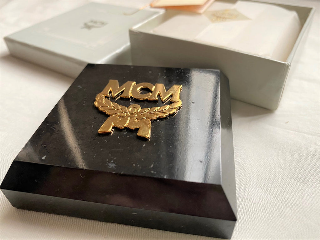 MCM vintage Hong Kong limited marble paperweight