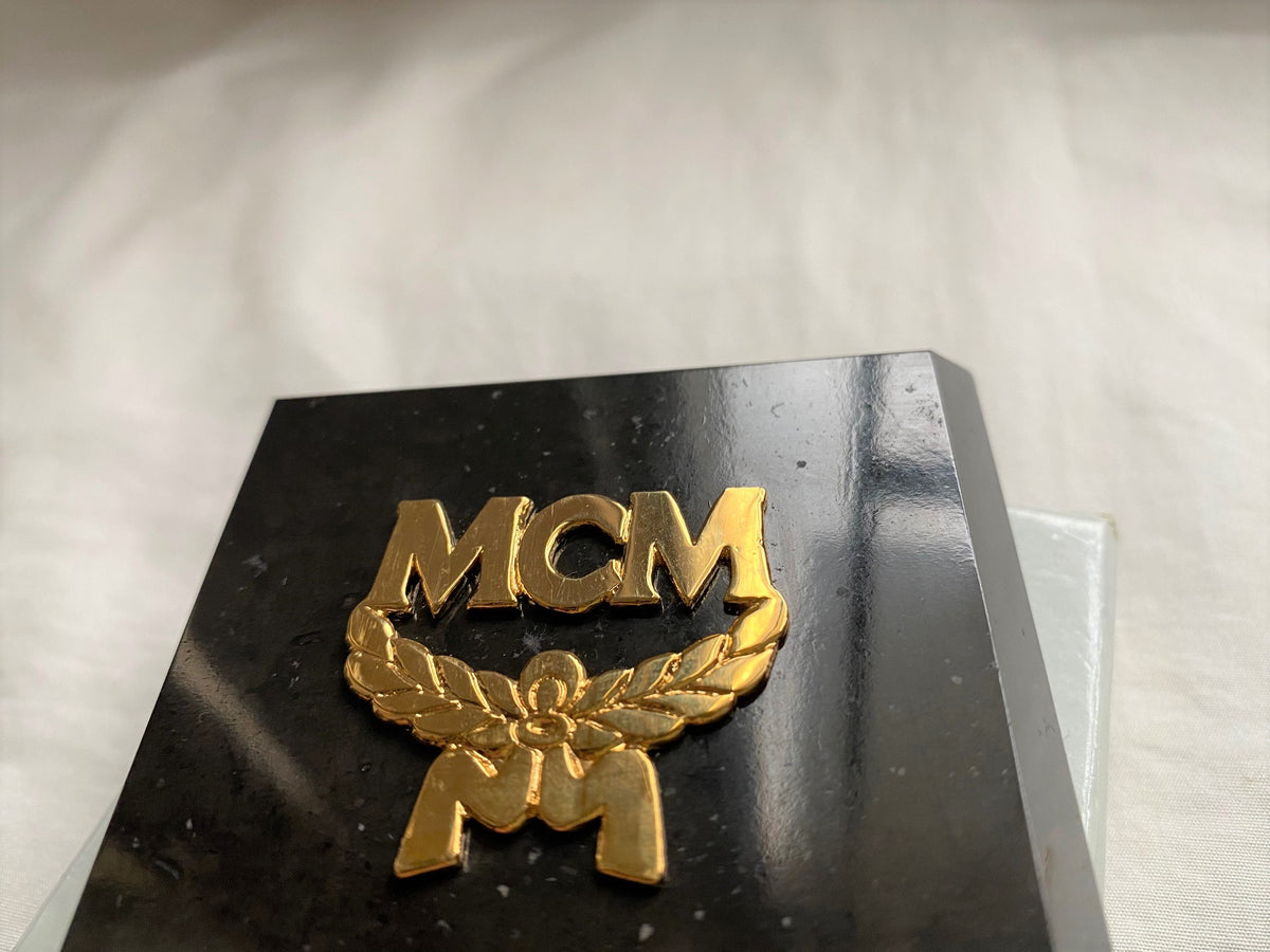 MCM vintage Hong Kong limited marble paperweight