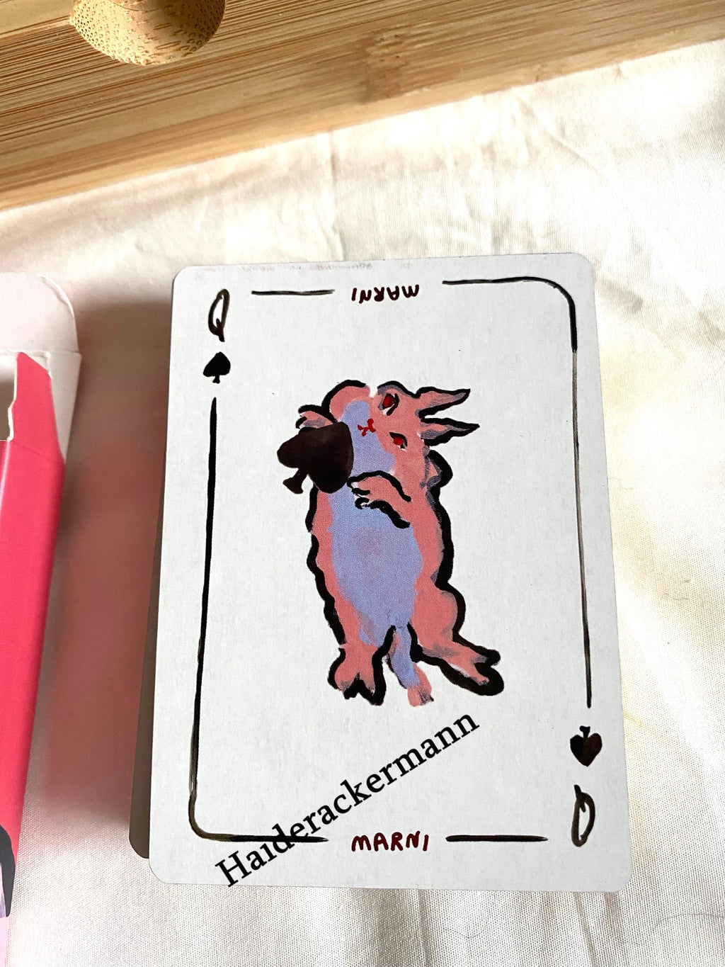 Marni 2023 Chinese New Year rabbit playing card & red packet