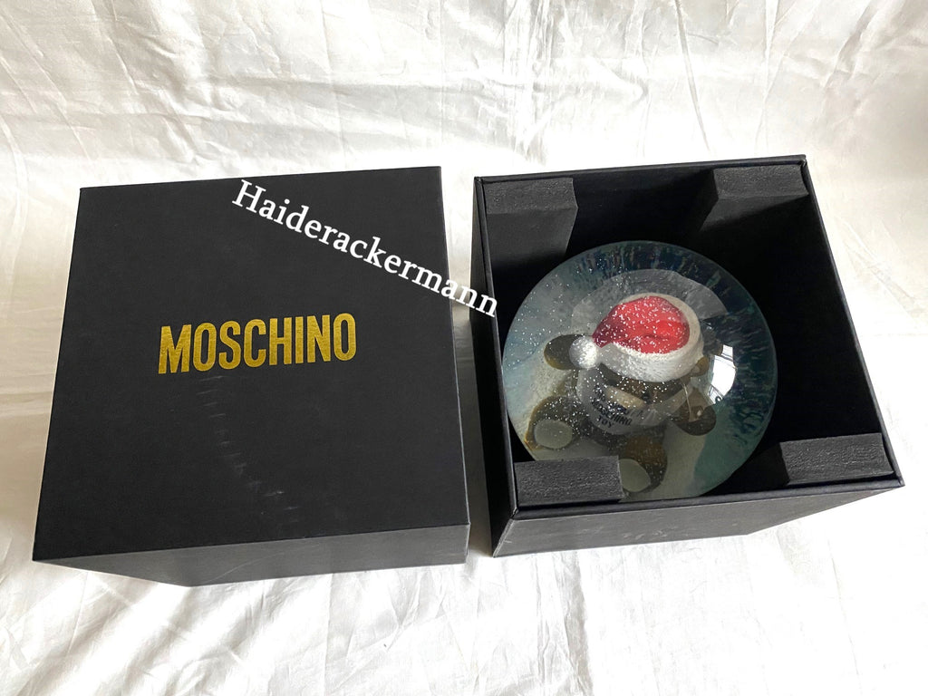 Moschino 2022 Christmas teddy bear snow globe
