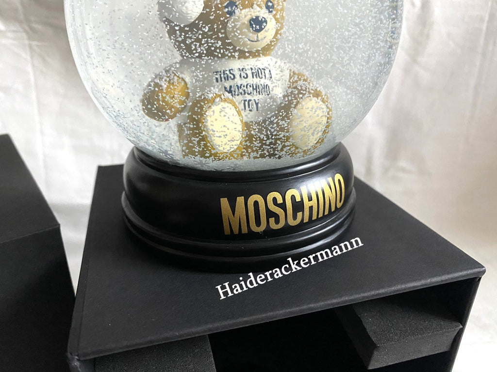 Moschino 2022 Christmas teddy bear snow globe