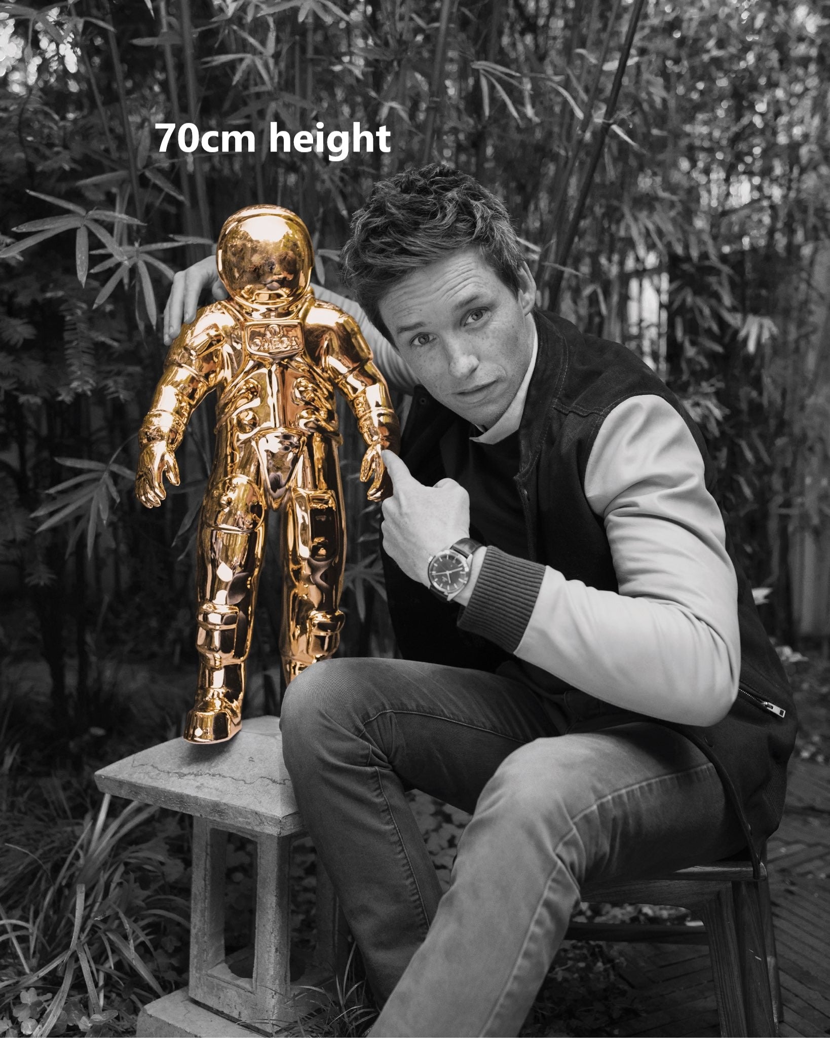 Omega 50th anniversary of Apollo 11 Moon Landing 70cm gold astronaut