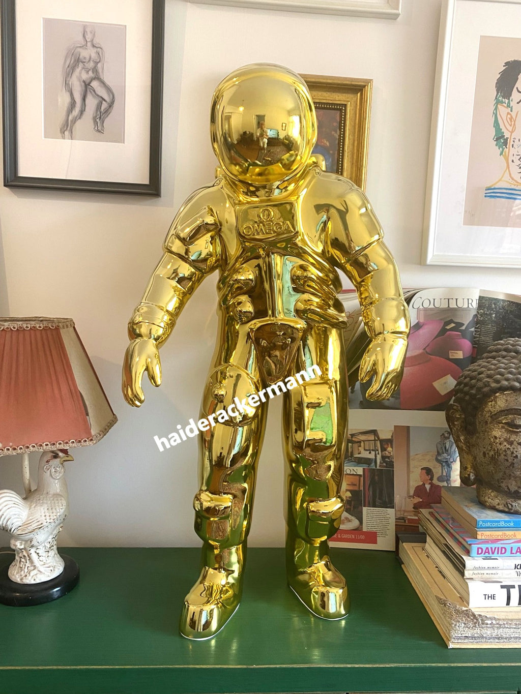 Omega 50th anniversary of Apollo 11 Moon Landing 70cm gold astronaut