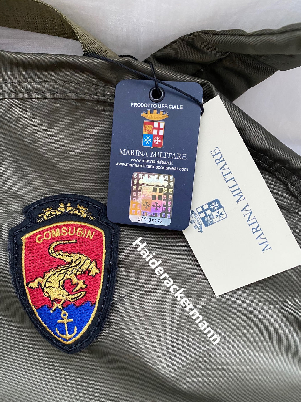 Panerai 2021 marina militare nylon backpack
