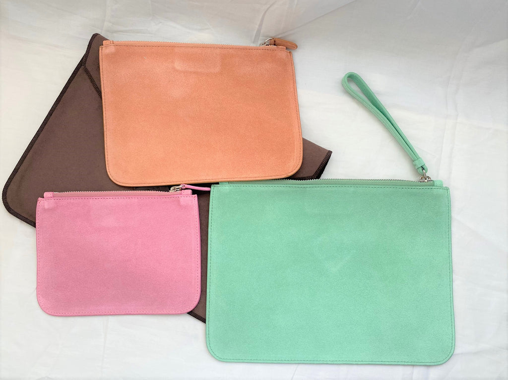 Patek Philippe suede leather pouch set of 3