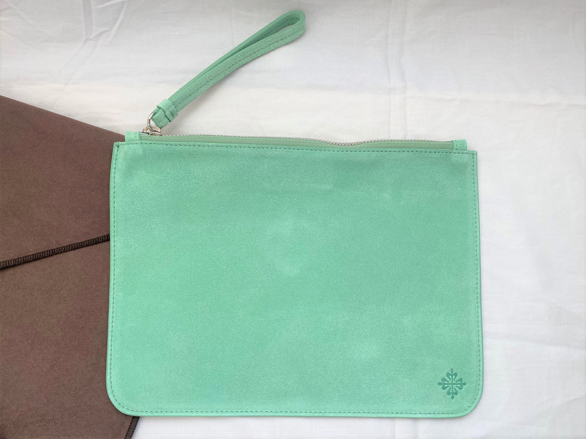Patek Philippe suede leather pouch set of 3