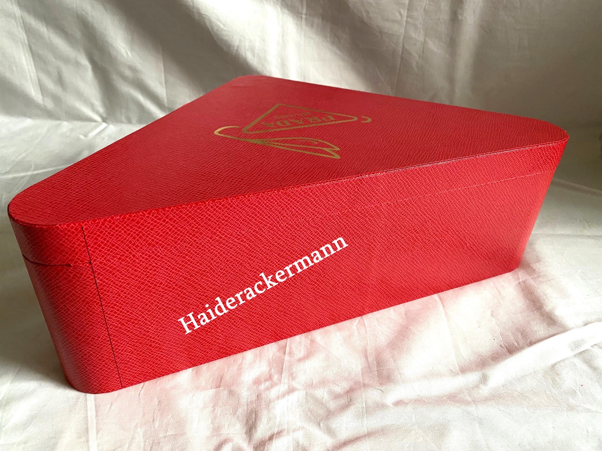 Prada 2023 bookmarks memo red envelopes & wood triangle box set