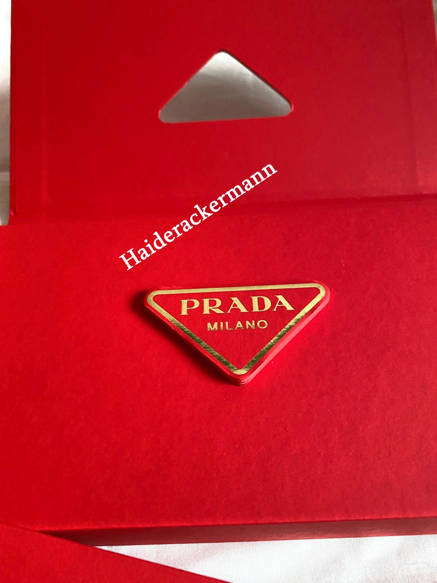 Prada 2023 bookmarks memo red envelopes & wood triangle box set
