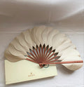 Rolex vintage wooden folding fan