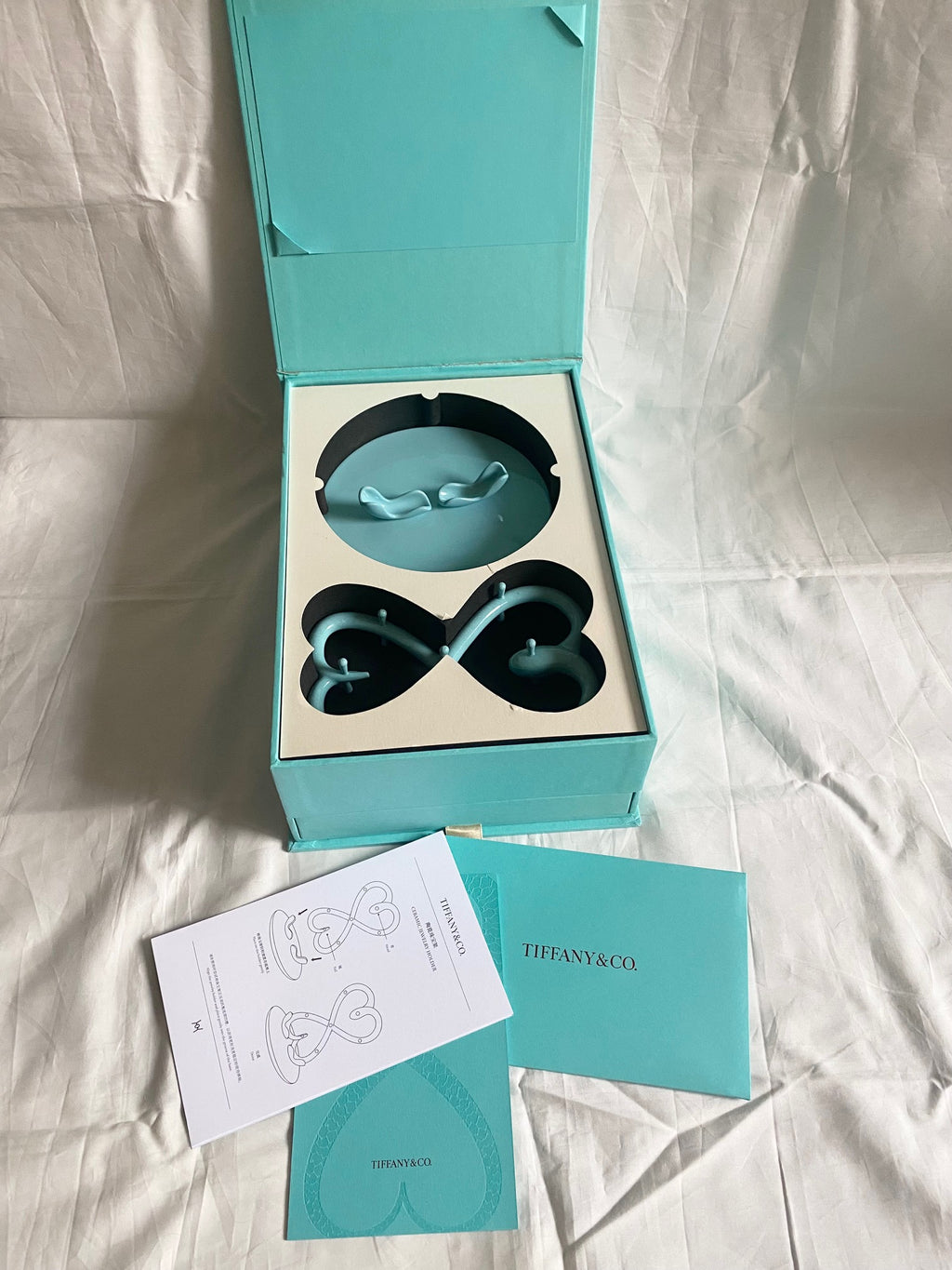 Tiffany & Co 2025 Chinese New Year snake heart ceramic jewelry hanger
