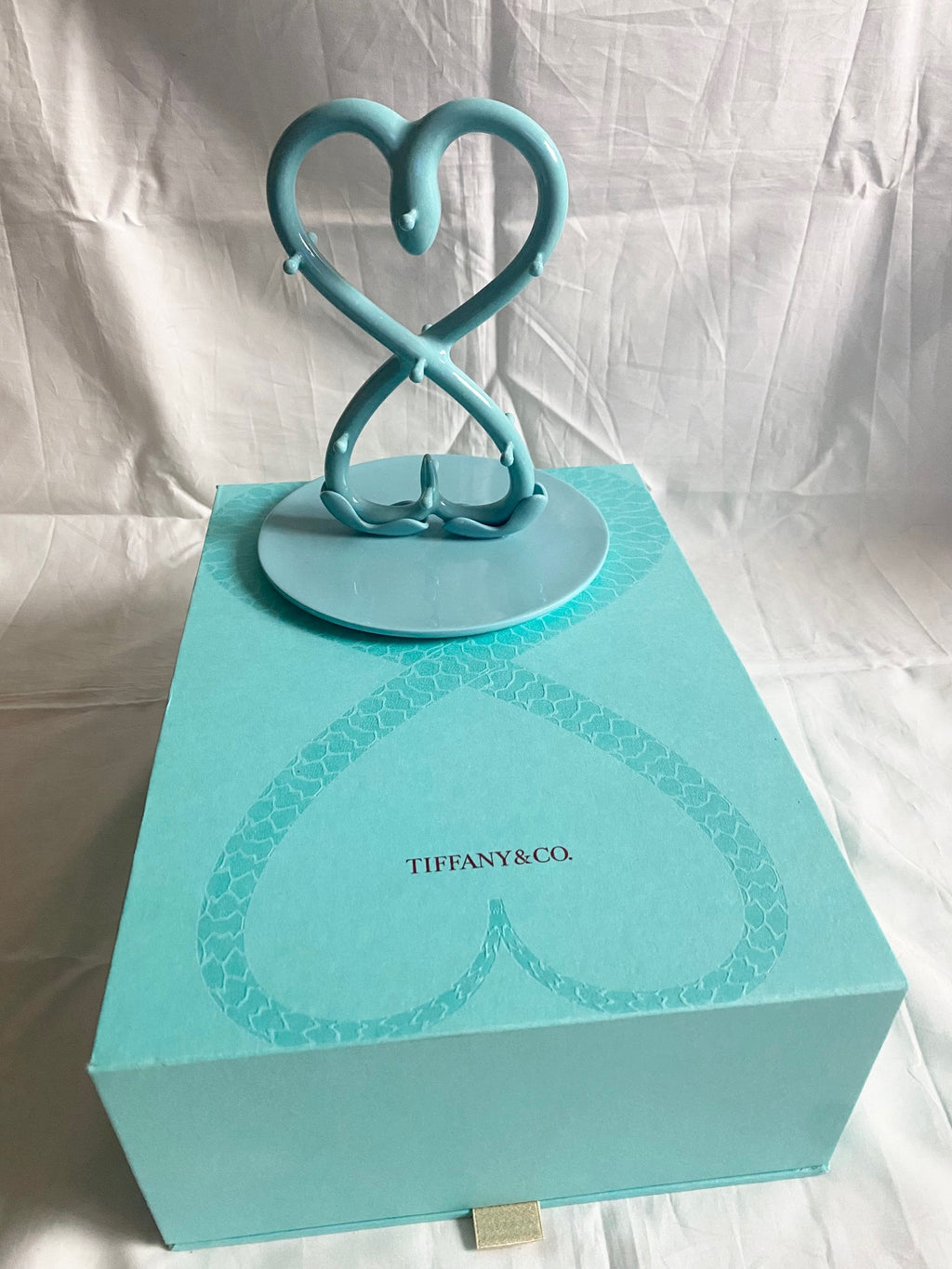 Tiffany & Co 2025 Chinese New Year snake heart ceramic jewelry hanger