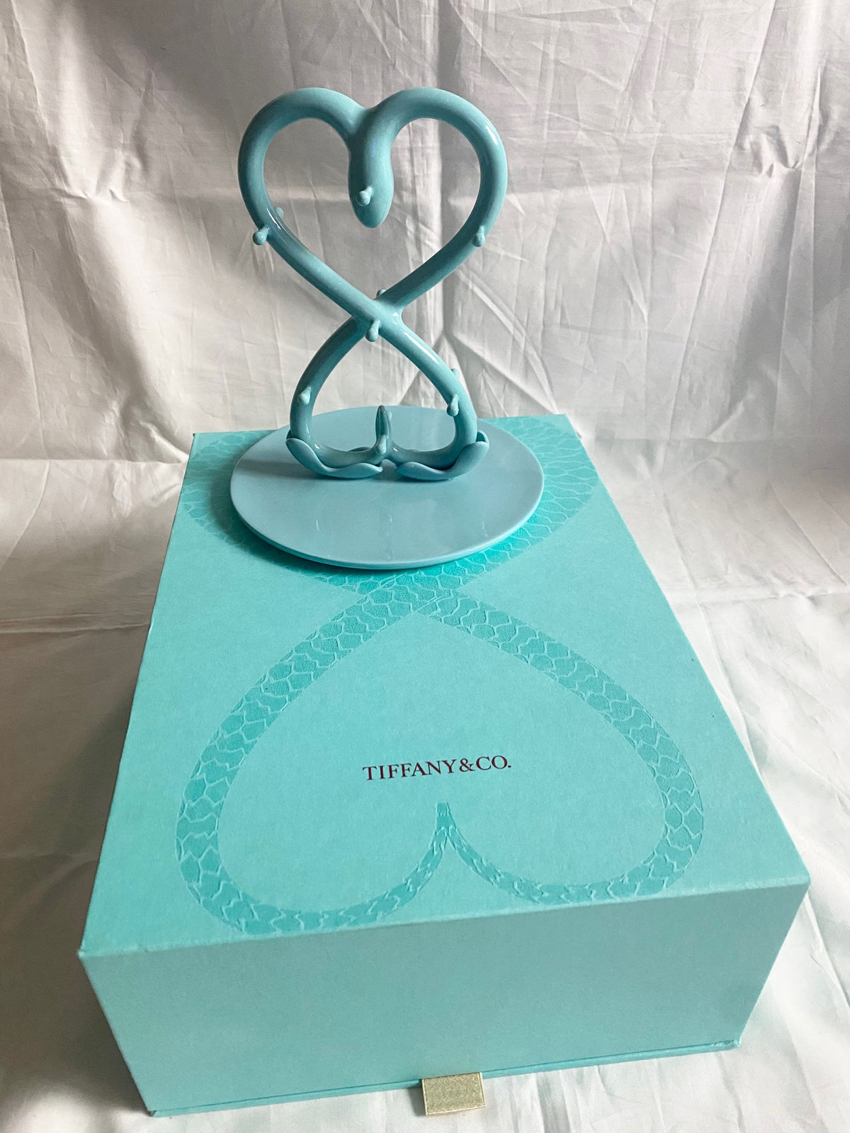 Tiffany & Co 2025 Chinese New Year snake heart ceramic jewelry hanger