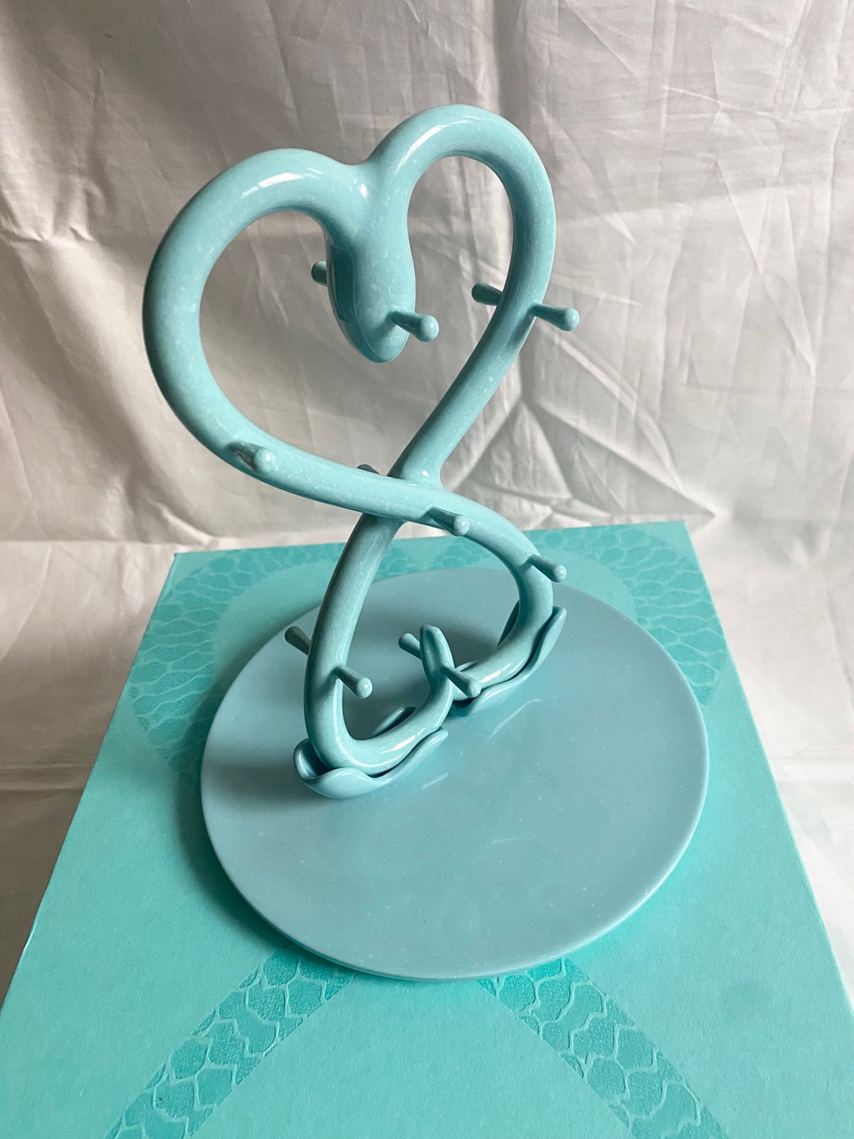 Tiffany & Co 2025 Chinese New Year snake heart ceramic jewelry hanger