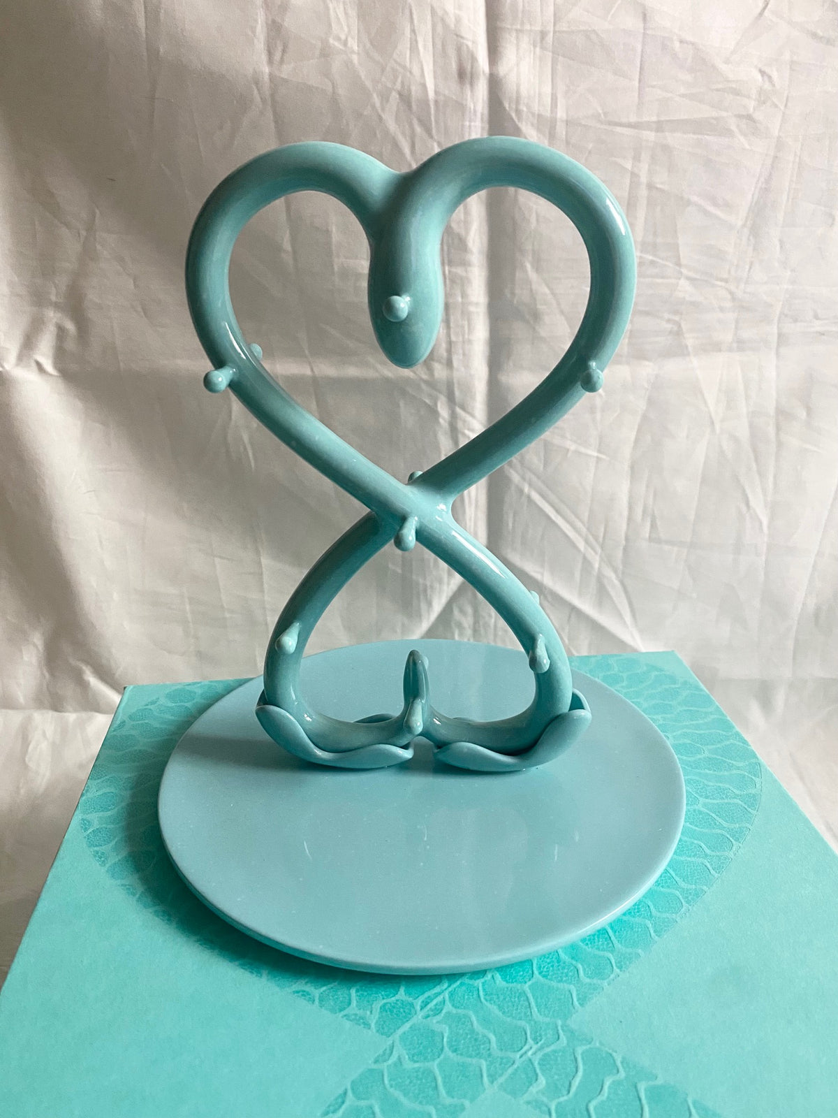 Tiffany & Co 2025 Chinese New Year snake heart ceramic jewelry hanger