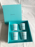 Tiffany & Co bone china ceramic espresso cup of 4 box set