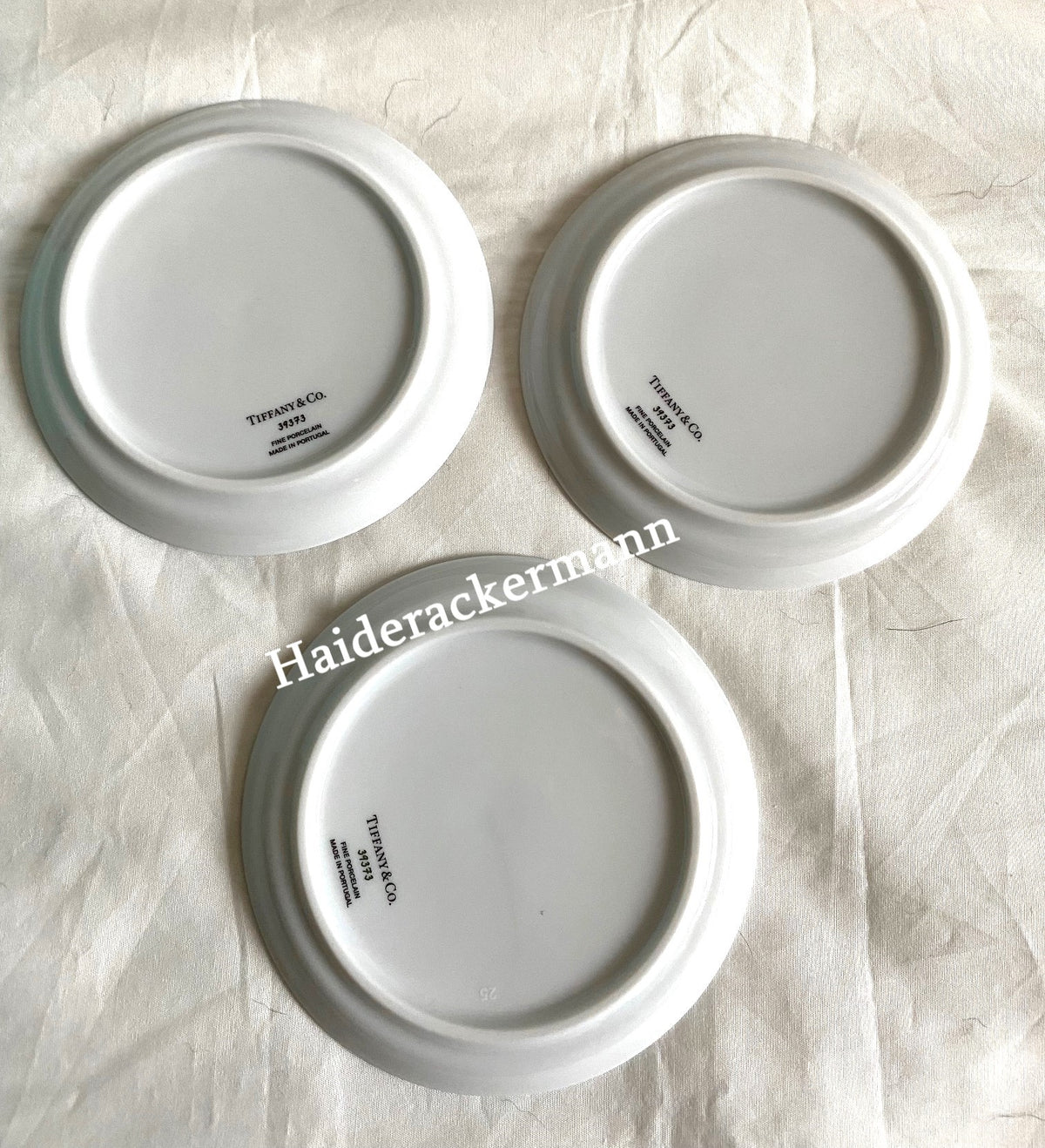 Tiffany & Co 2021 butterfly dragonfly bee motif porcelain trinket dish box set