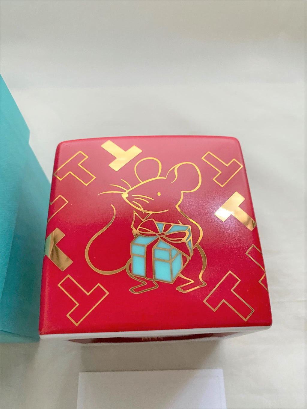 Tiffany & Co 2020 Chinese New Year rat motif red money box