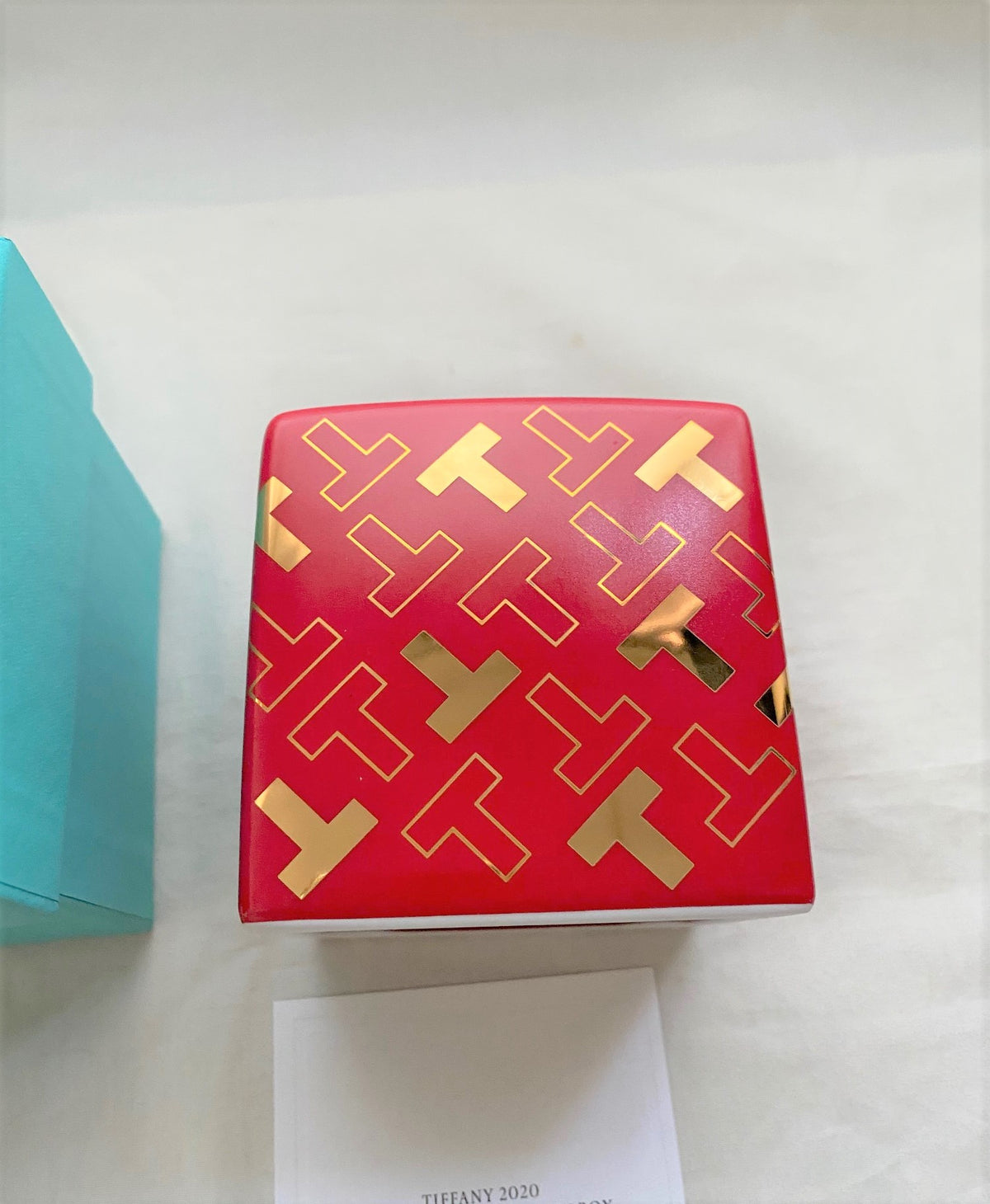Tiffany & Co 2020 Chinese New Year rat motif red money box