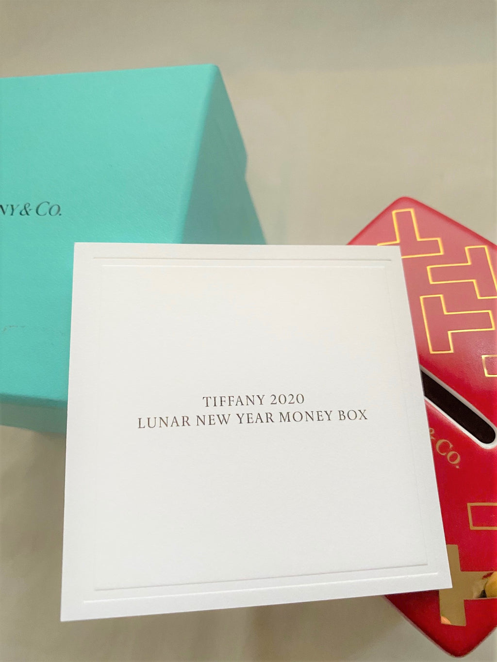 Tiffany & Co 2020 Chinese New Year rat motif red money box