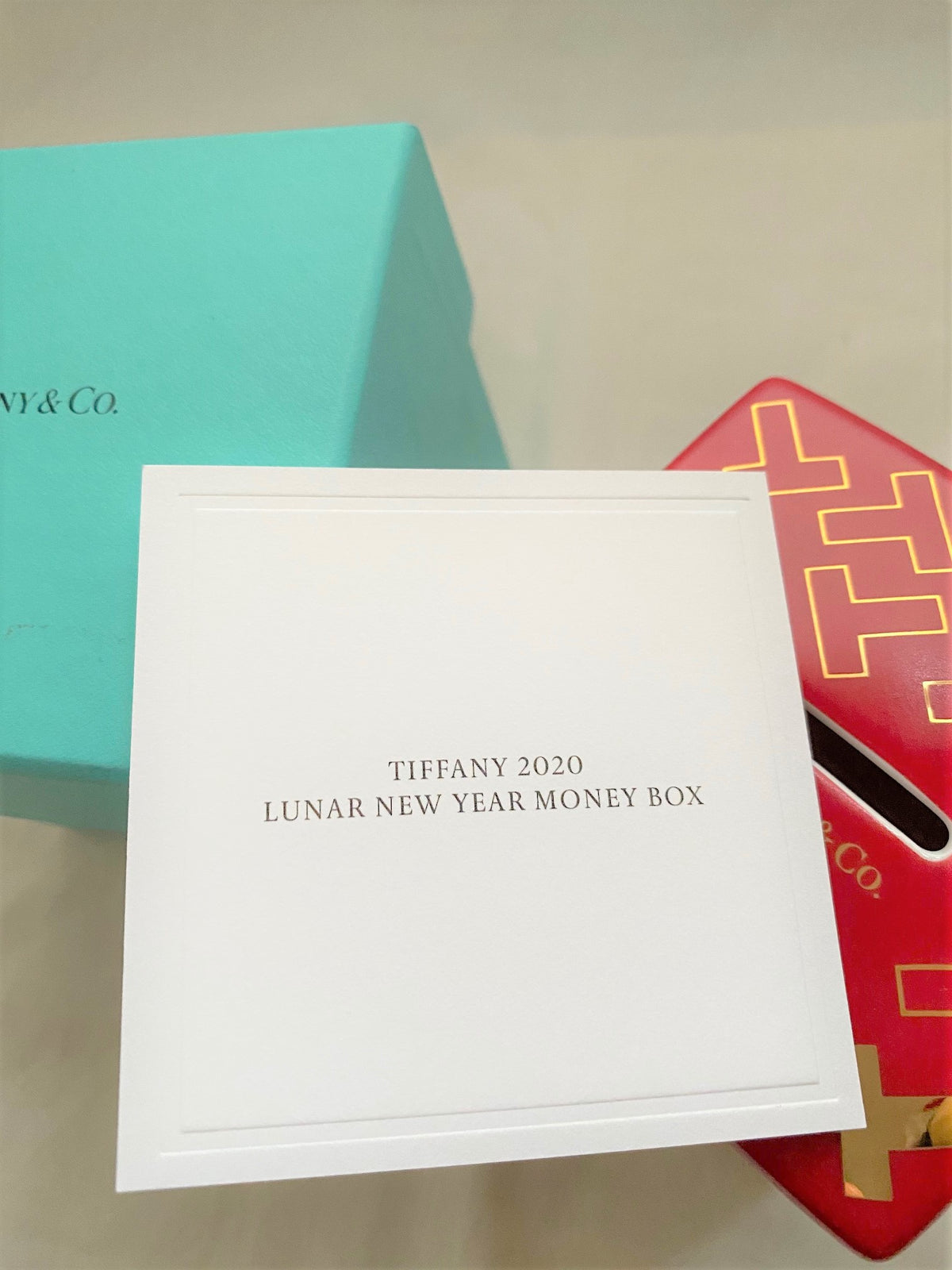 Tiffany & Co 2020 Chinese New Year rat motif red money box