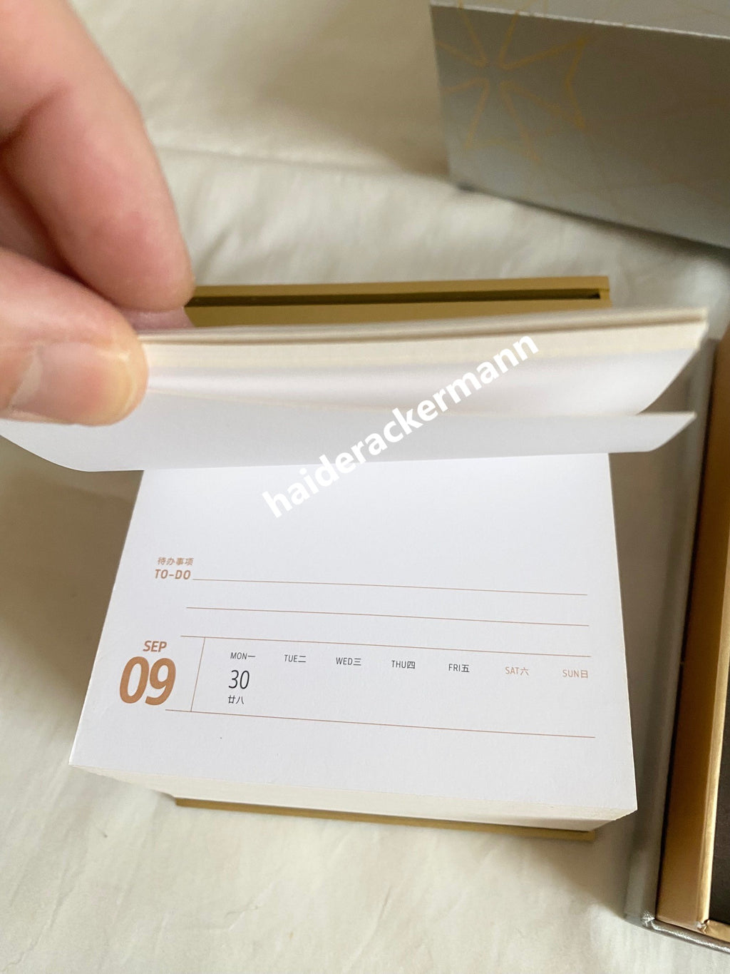 Vacheron Constantin 270th anniversary calendar memo pad with maison light design