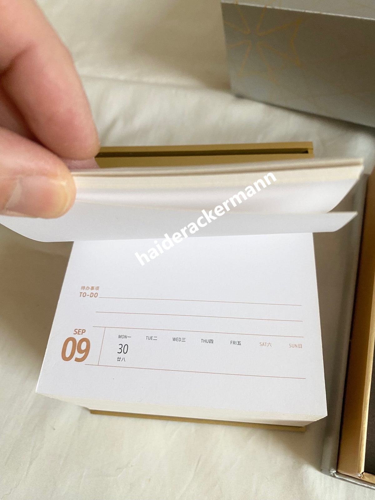 Vacheron Constantin 270th anniversary calendar memo pad with maison light design