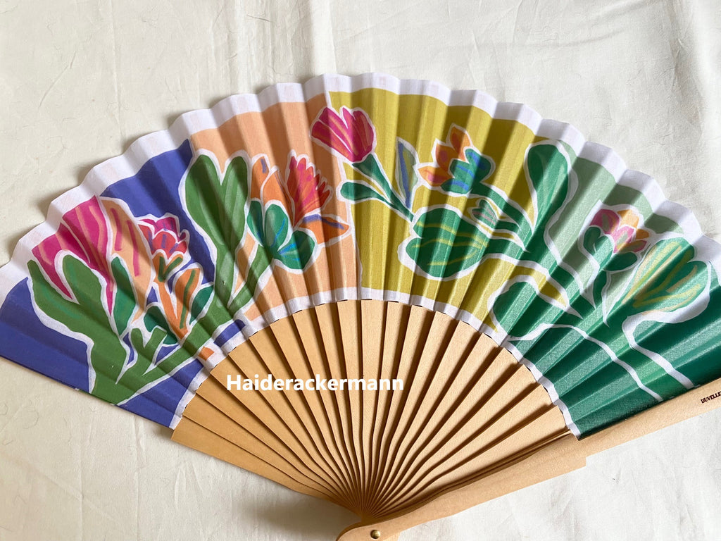 Van Cleef & Arpels X Alexandre Benjamin Navet 2024 floral print folding fan