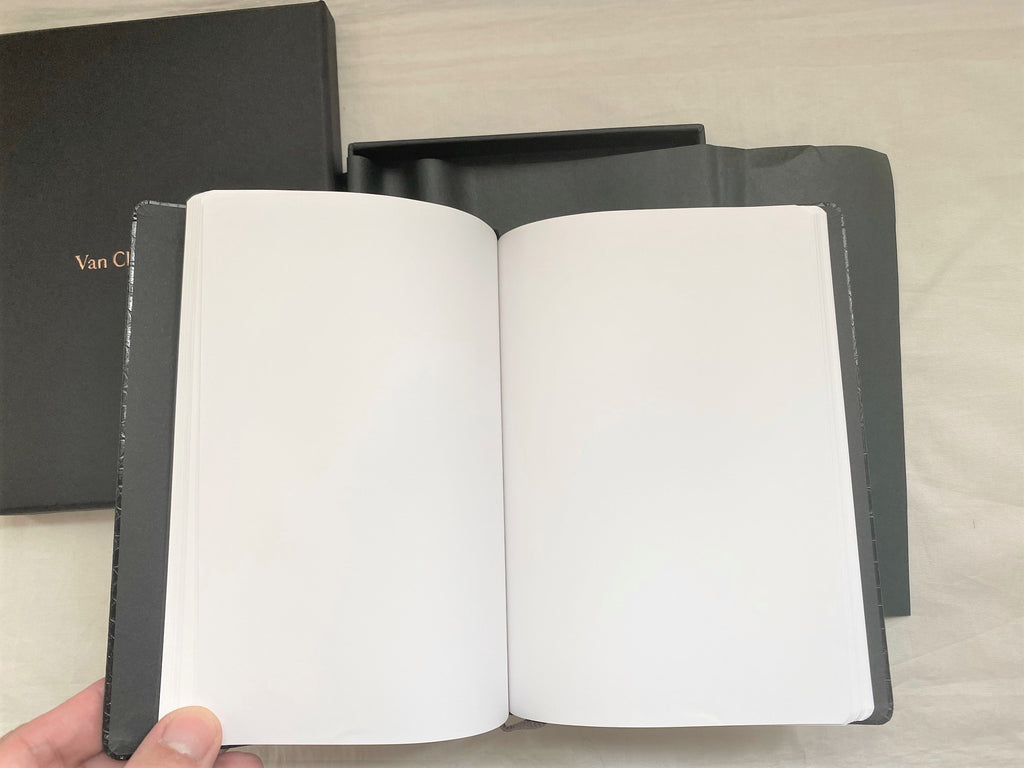 Van Cleef & Arpels embossed croco cover notebook diary
