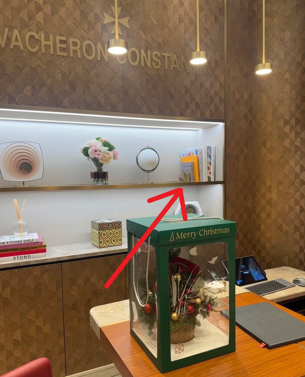 Vacheron Constantin gold tone brass bookends for boutique display