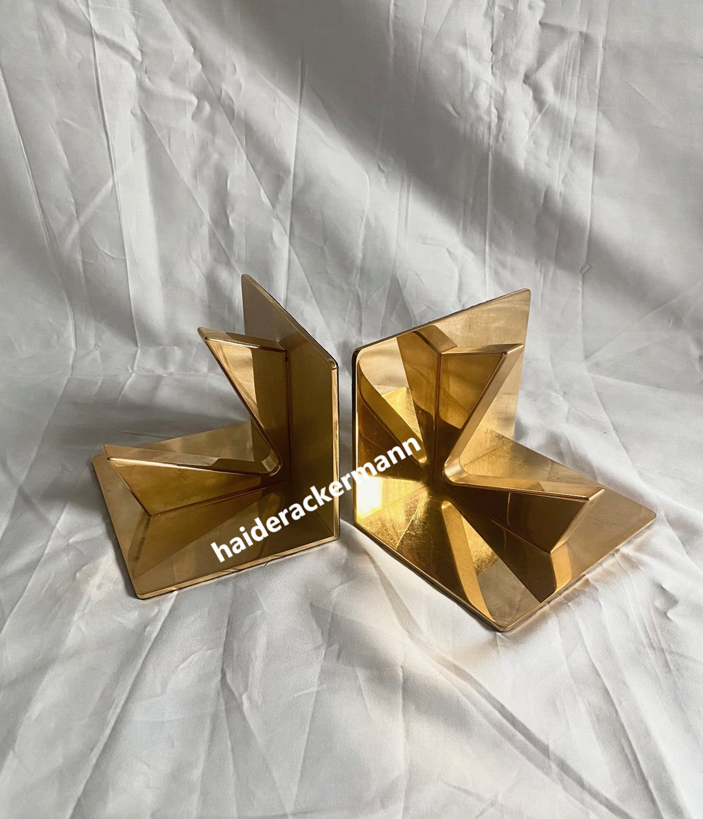 Vacheron Constantin gold tone brass bookends for boutique display