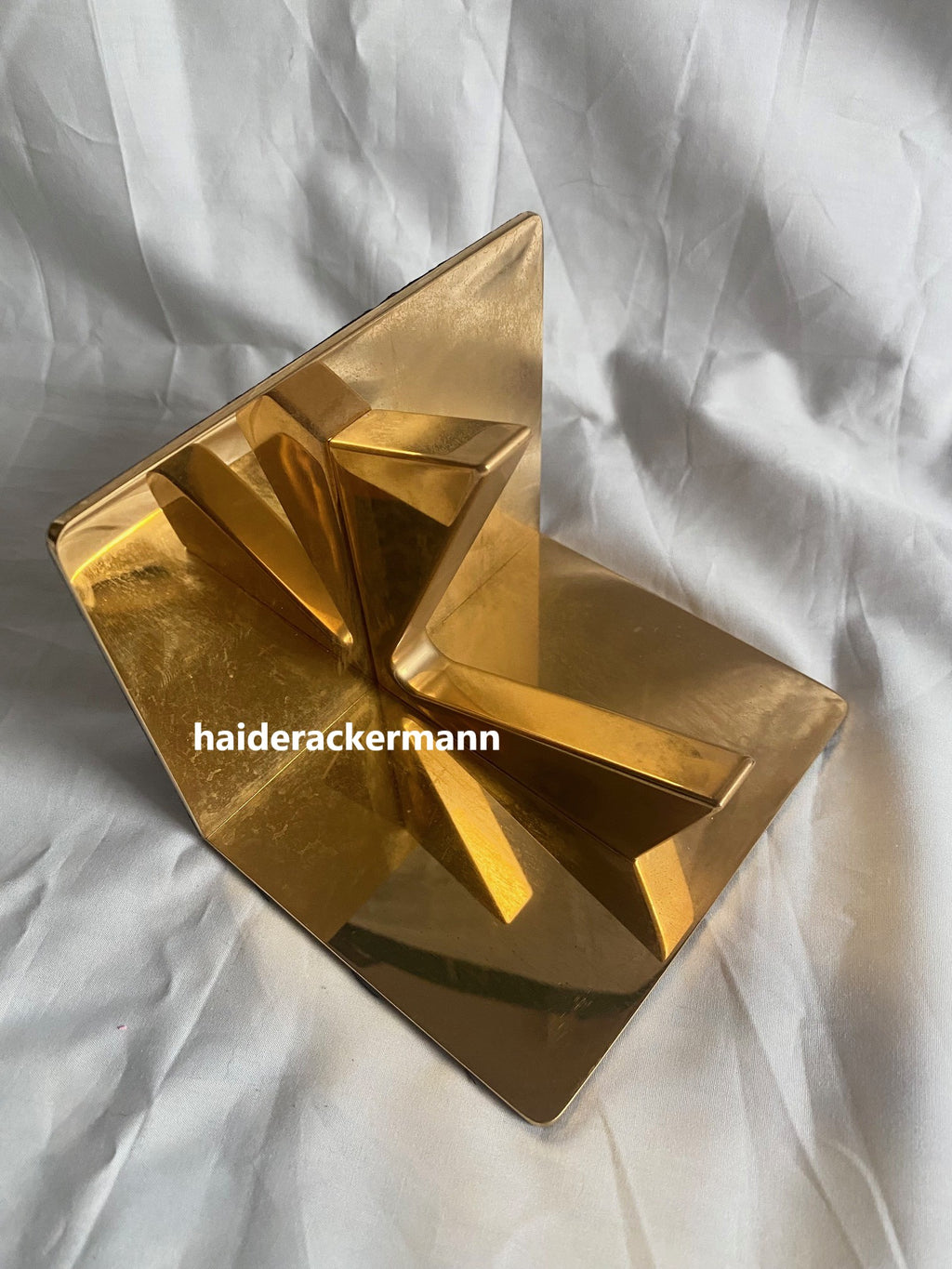 Vacheron Constantin gold tone brass bookends for boutique display