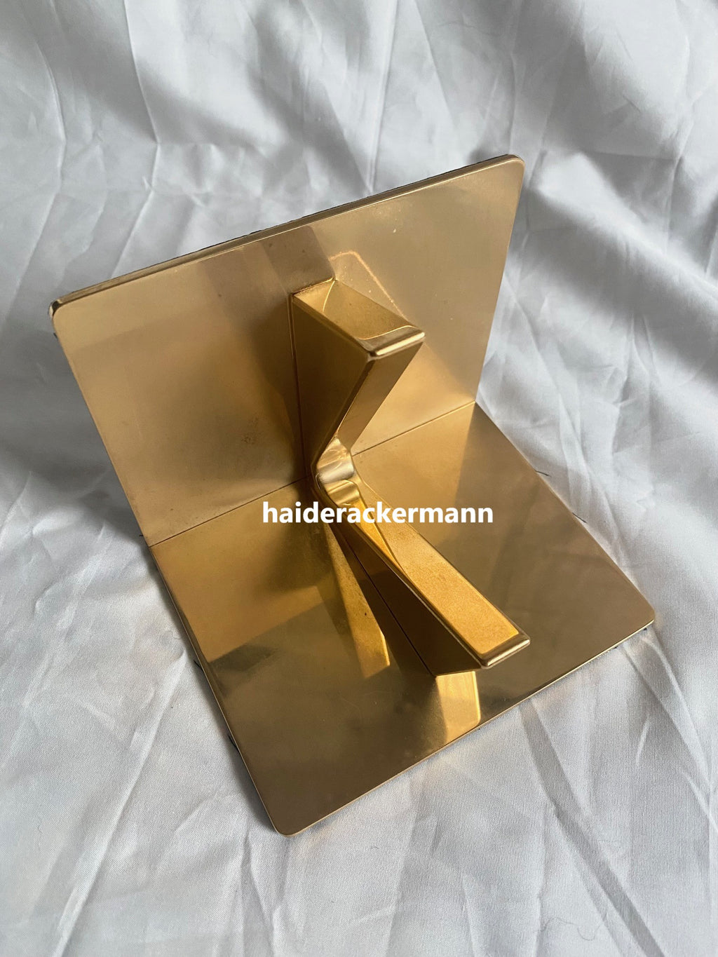 Vacheron Constantin gold tone brass bookends for boutique display