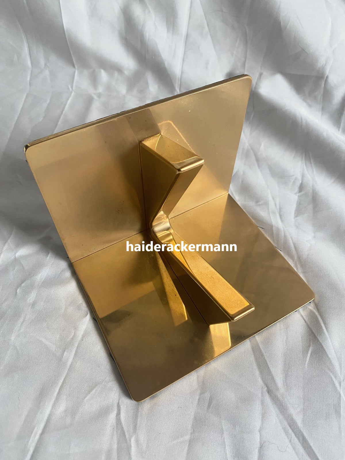 Vacheron Constantin gold tone brass bookends for boutique display