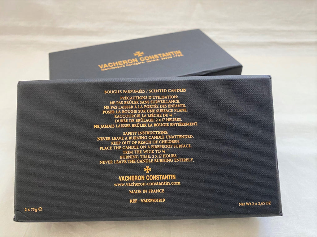 Vacheron Constantin scented candle set 2 x 75g