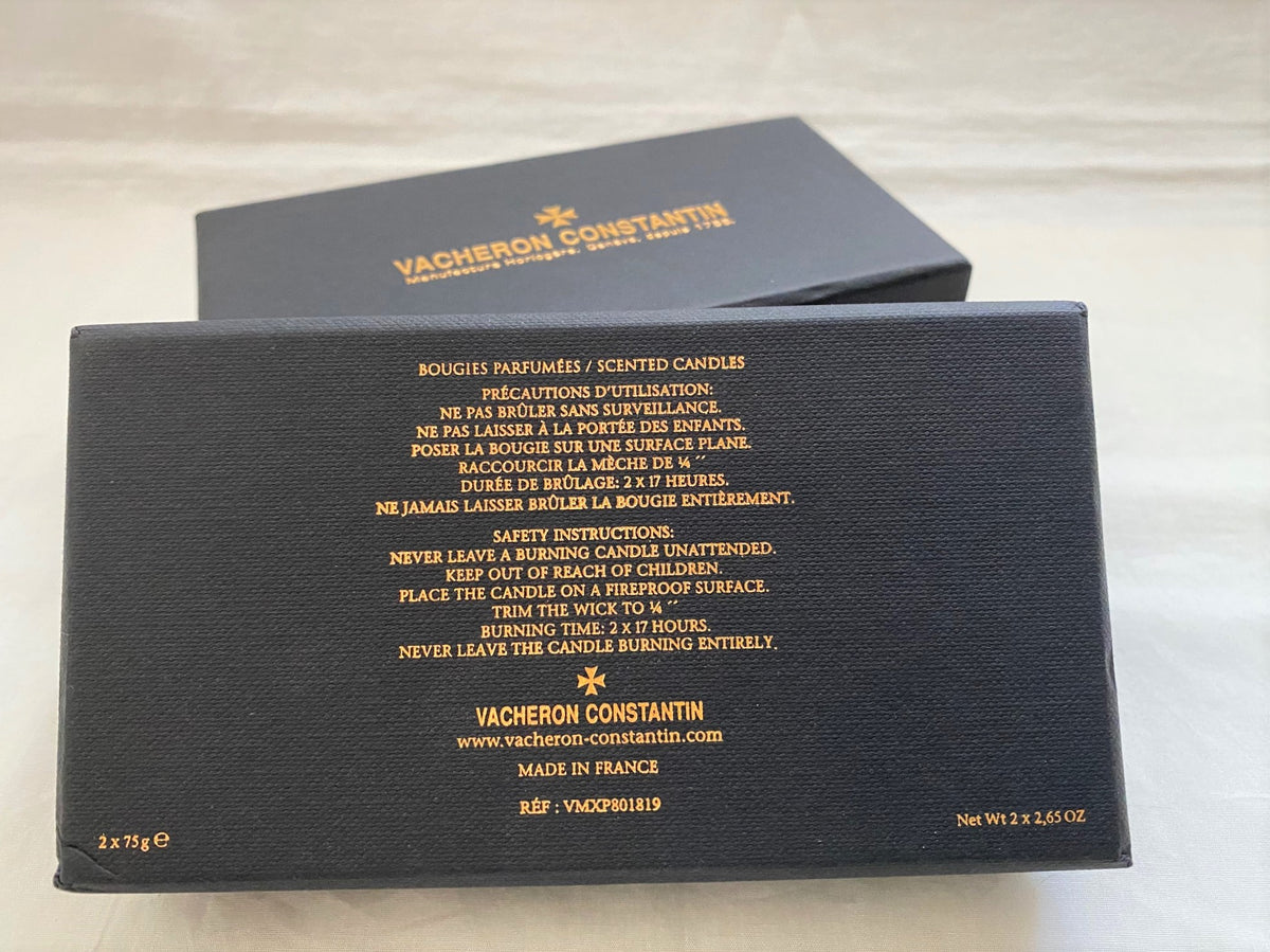 Vacheron Constantin scented candle set 2 x 75g