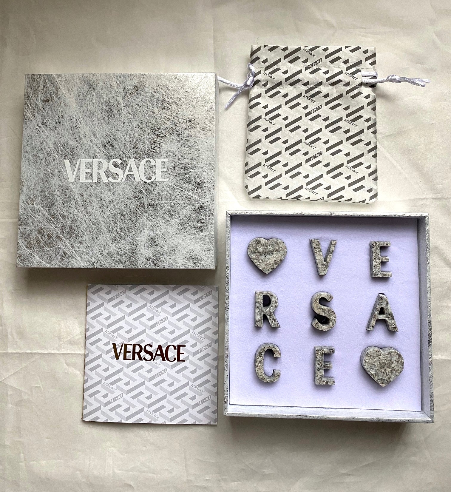 Versace 2021 Christmas marble pattern ice cube box set