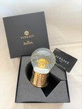 Versace 2020 Christmas gold medusa glass snow globe