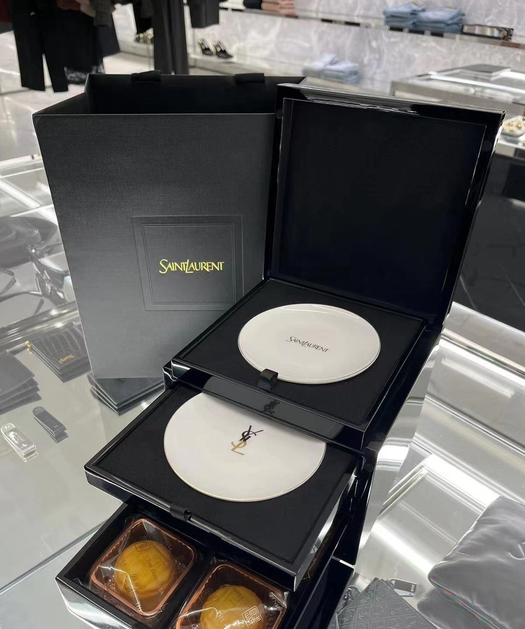Saint Laurent YSL 2024 Mid-Autumn festival ceramic dishes box set
